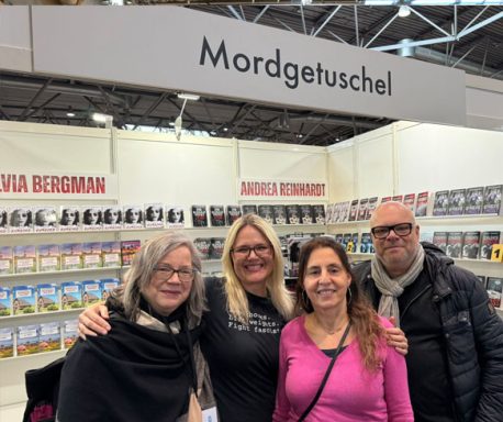 Die Gmeiner Autoren und Autorinnen Erika Weigele, Sylvia Bergmann, Christoph Elbern und Sandra Beckedahl